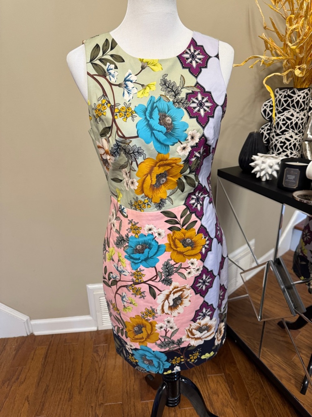 Anthropologie Maeve Floral Midi Dress Size 8 pre-owned. - Picture 2 of 7
